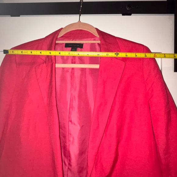 Ann Taylor Vibrant Pink Single-Button Blazer - Picture 8 of 8